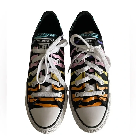 Converse Chuck Taylor All Star Multicolor Animal Stripe Low Top Sneakers Size 6 - Picture 7 of 13